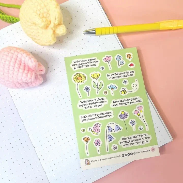 Be a Wildflower Deco Sticker Sheet - Image 4