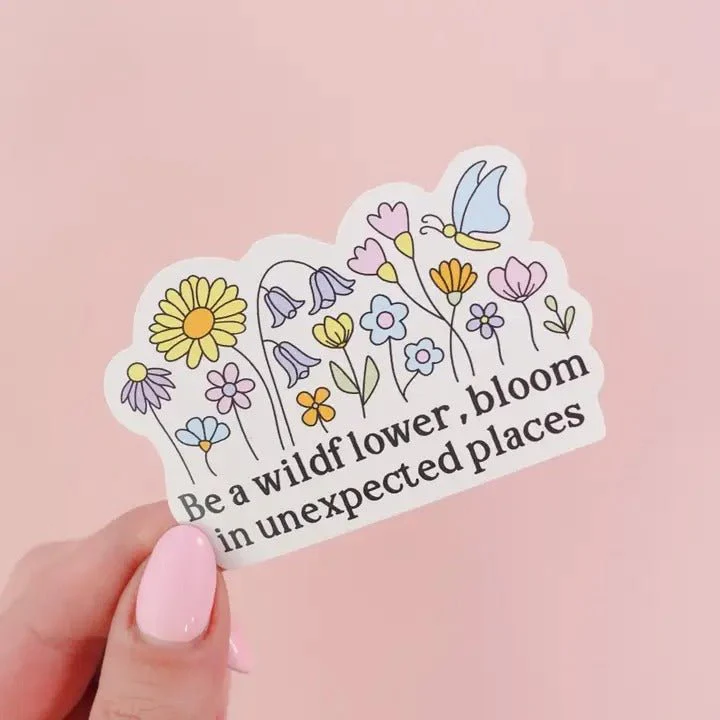Be a Wildflower Sticker - Image 2