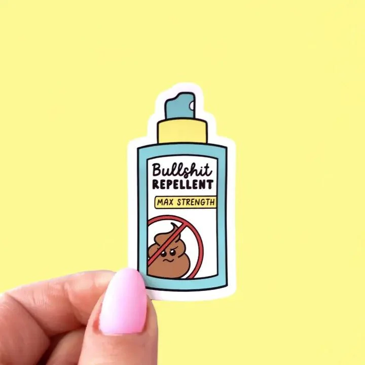 Bullshit Repellent Sticker - Image 3