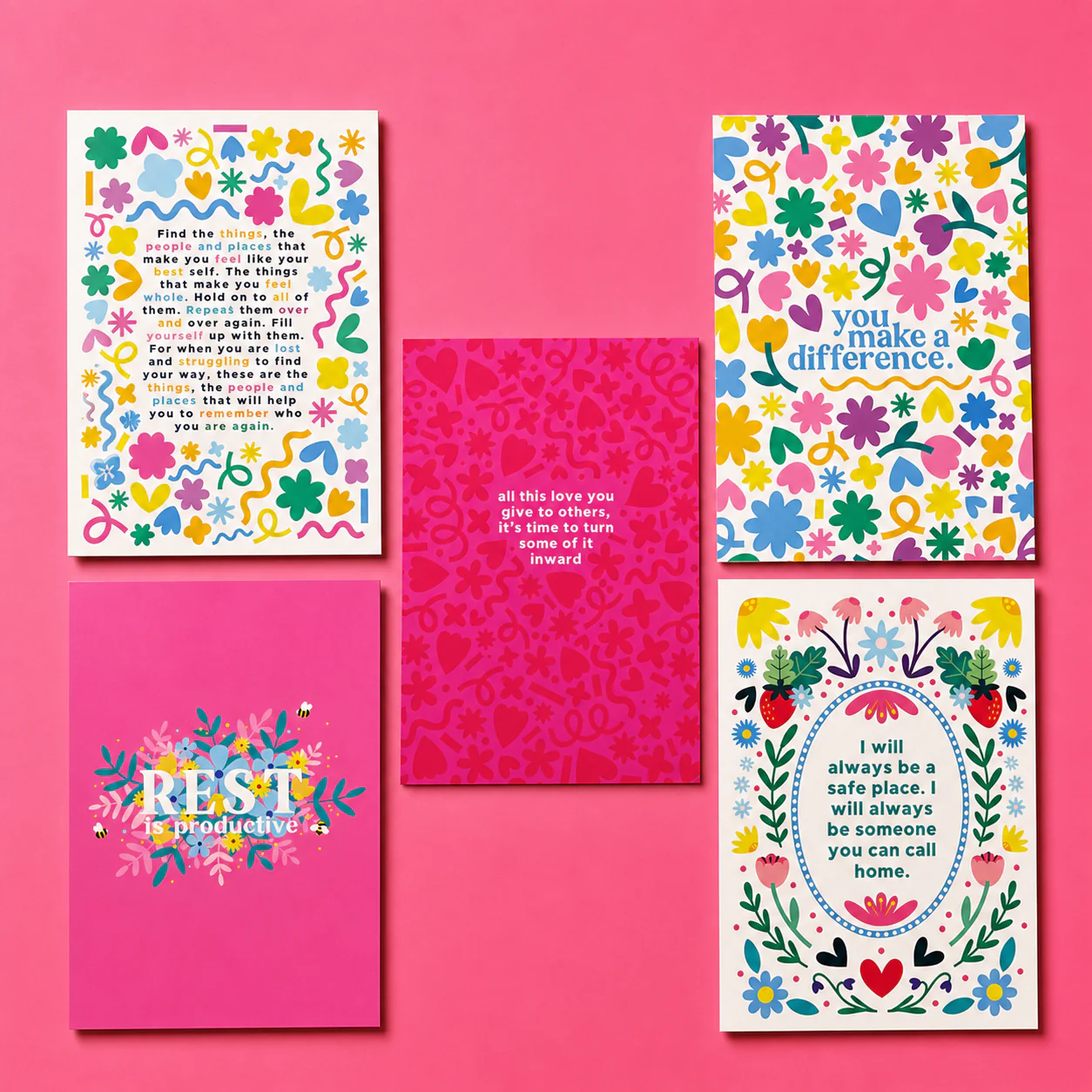 Colour and Comfort - A Deck of 20 Supportive Postcard Reminders by Jess Rachel Sharp - Image 6