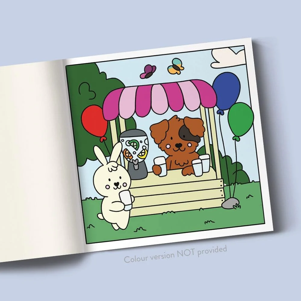 Cuties: Cute Kawaii Colouring Book for Teens and Adults Featuring Adorable Animals, Purmaids and Cosy Scenes - Image 5