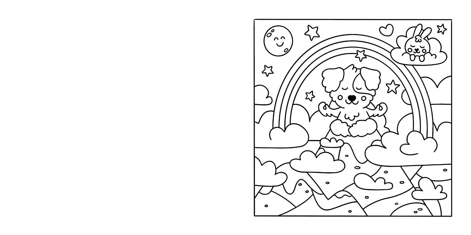 Cuties: Cute Kawaii Colouring Book for Teens and Adults Featuring Adorable Animals, Purmaids and Cosy Scenes - Image 7