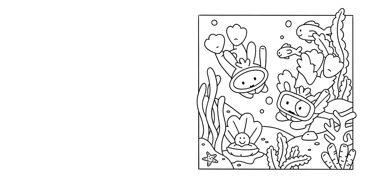 Cuties: Cute Kawaii Colouring Book for Teens and Adults Featuring Adorable Animals, Purmaids and Cosy Scenes - Image 8
