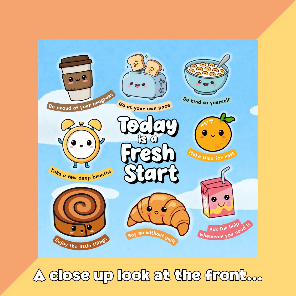 Every Day is a Fresh Start - Cute Motivational Mug - Image 3