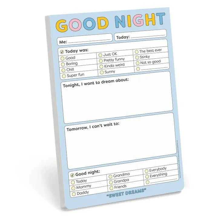 Good Night Notepad