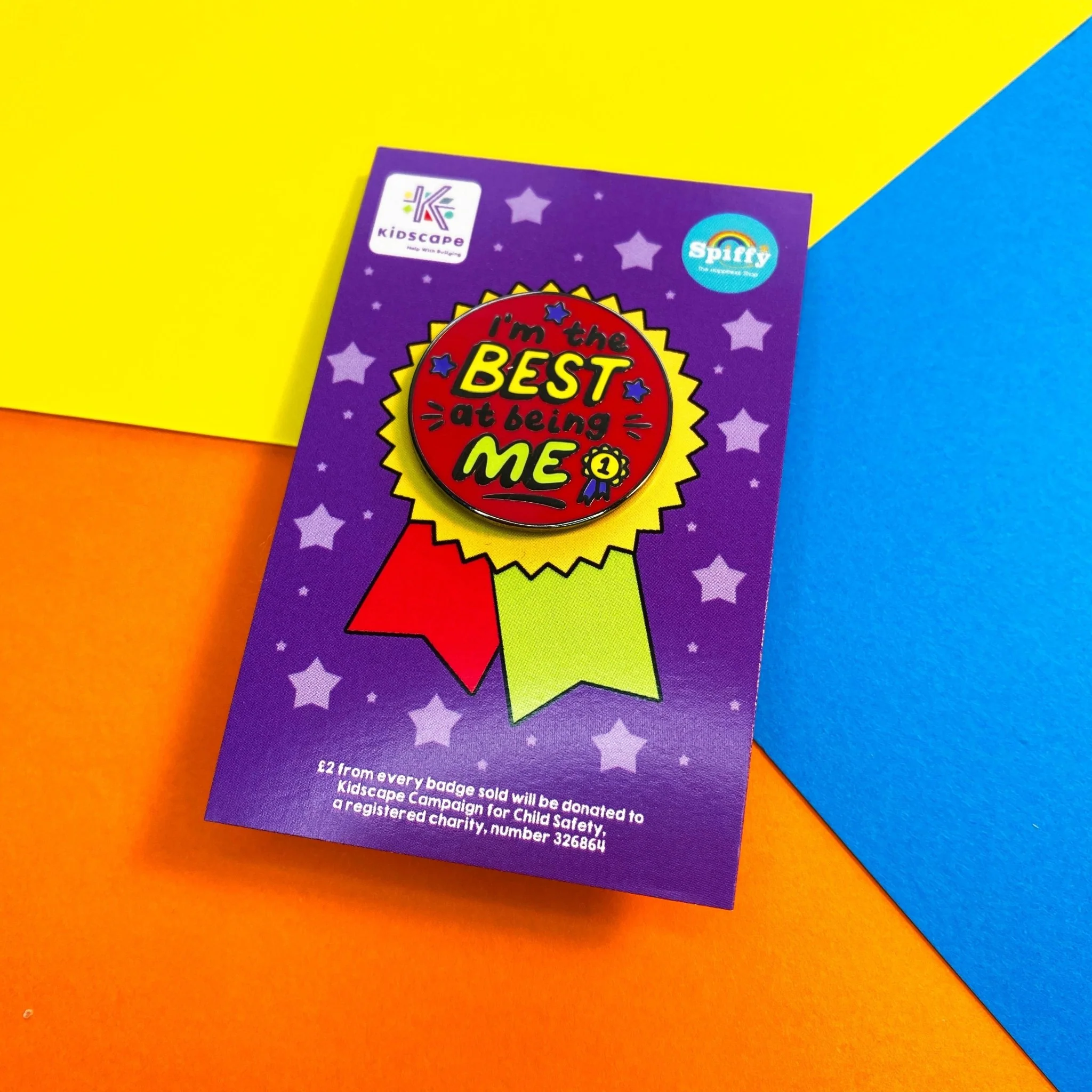 I'm the Best at Being Me Kidscape Charity Enamel Pin - Image 3