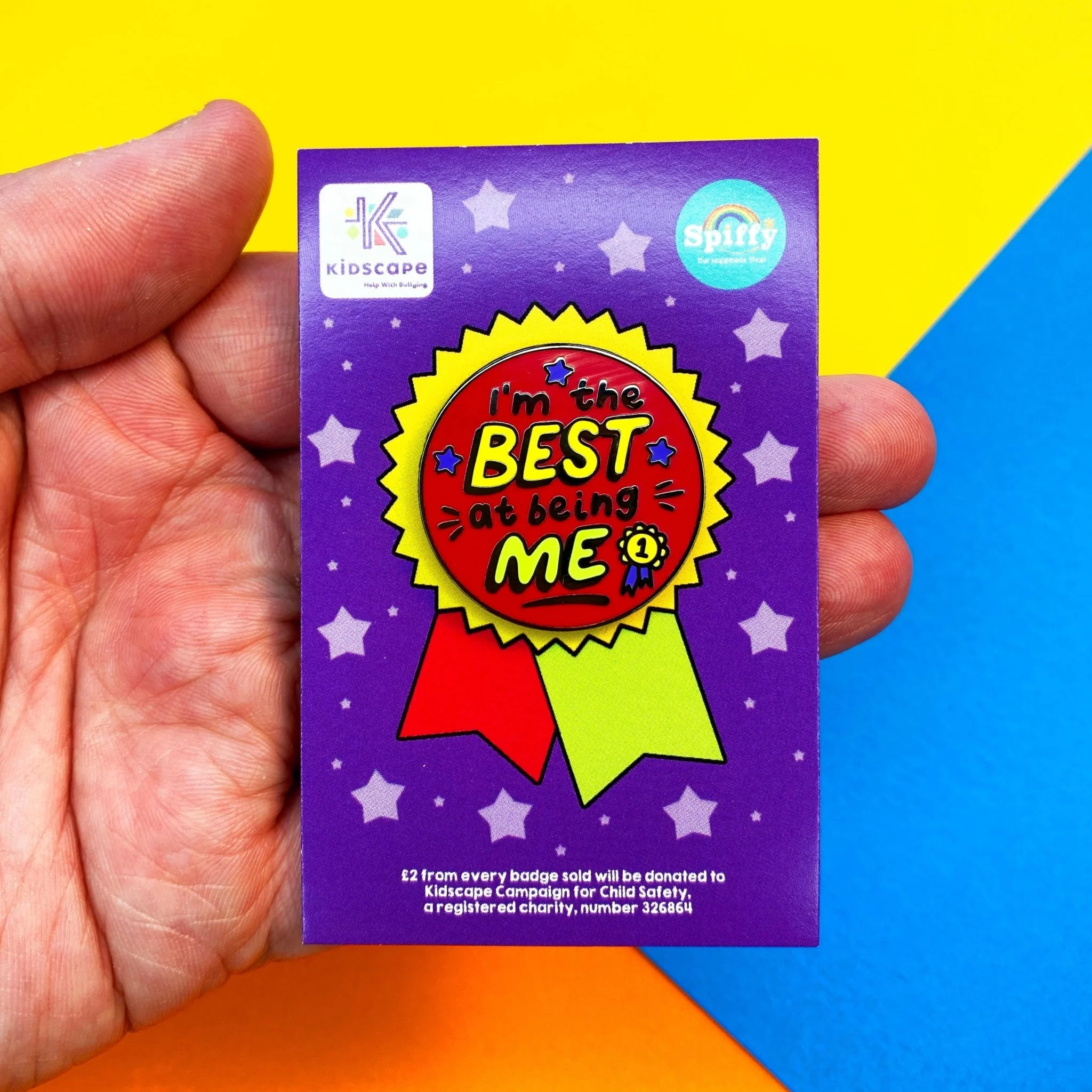 I'm the Best at Being Me Kidscape Charity Enamel Pin - Image 4