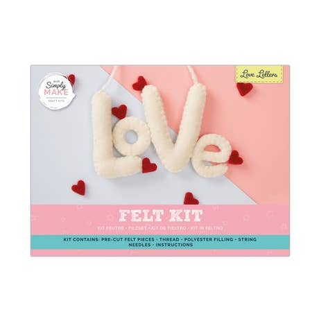 Love Hearts - Simply Make Needle Felting Kit