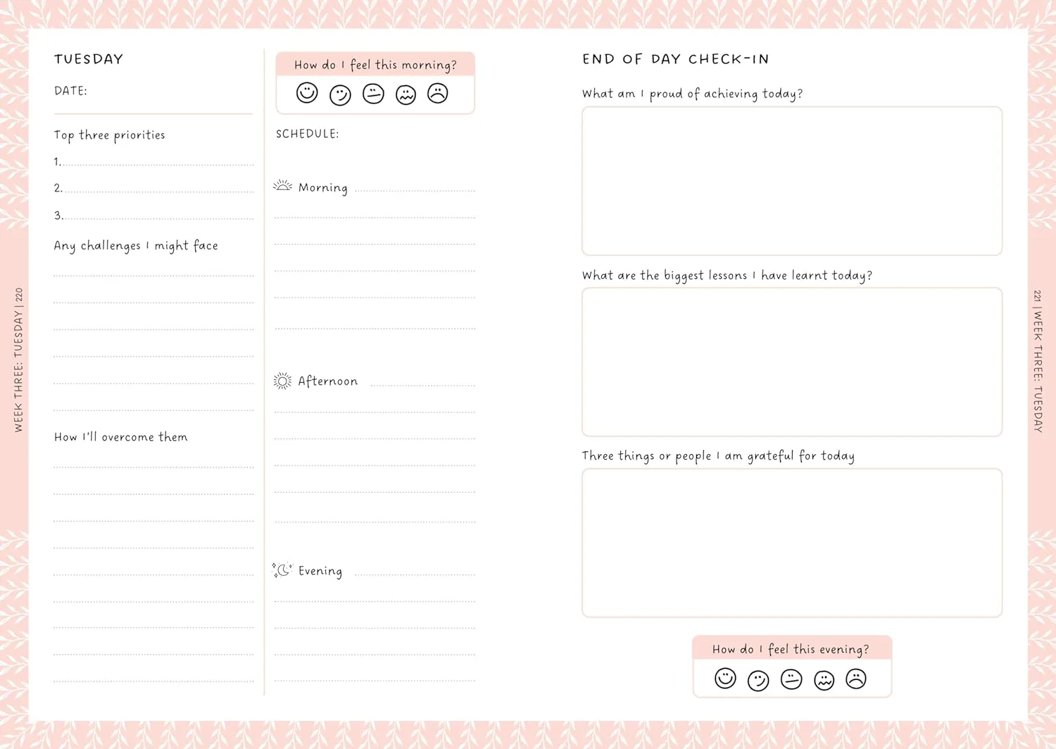 Overcoming Overwhelm Journal: A 12-Week Wellness Planner for Finding Peace in a Busy World (by Bex Spiller) - Image 10