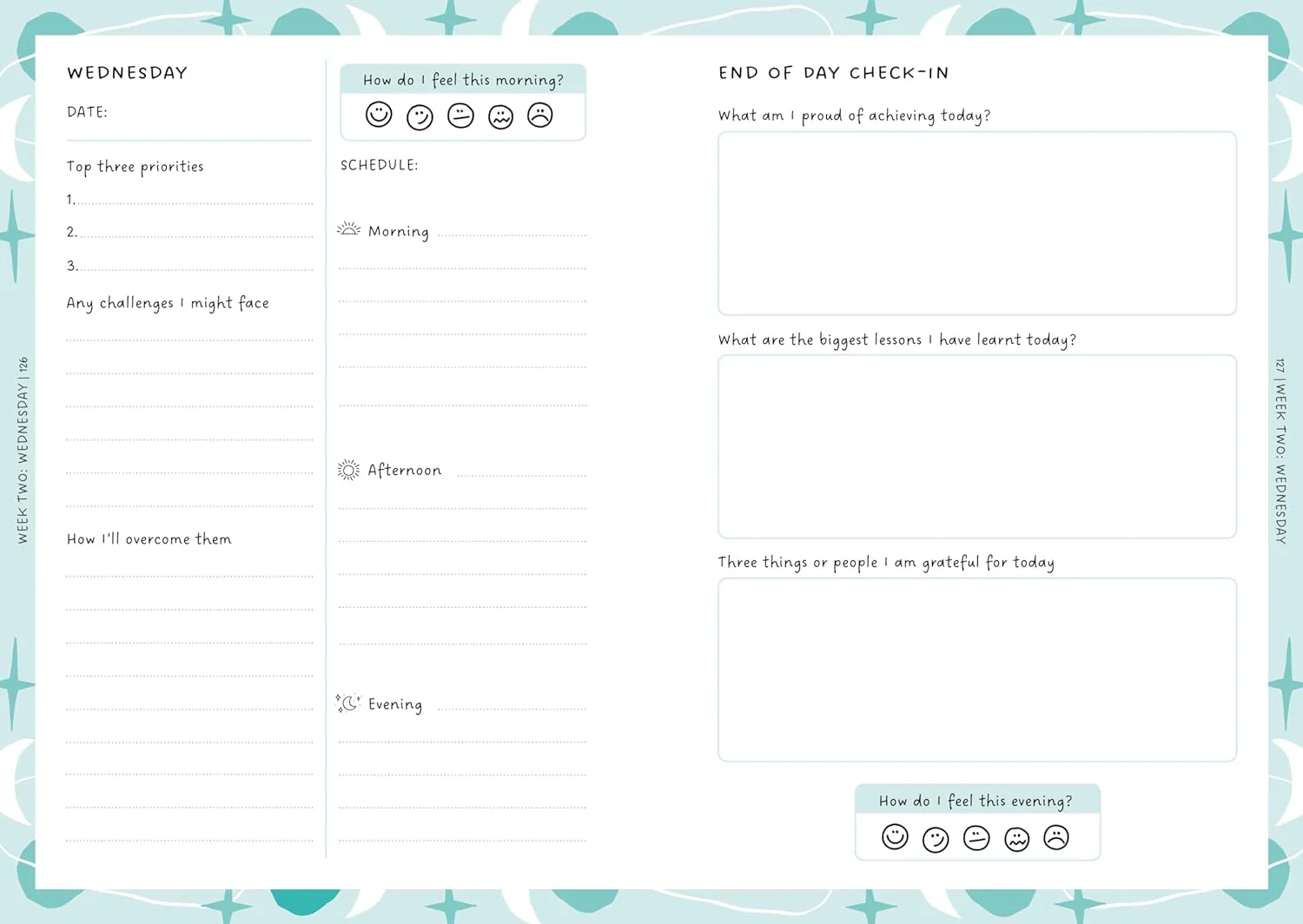 Overcoming Overwhelm Journal: A 12-Week Wellness Planner for Finding Peace in a Busy World (by Bex Spiller) - Image 6