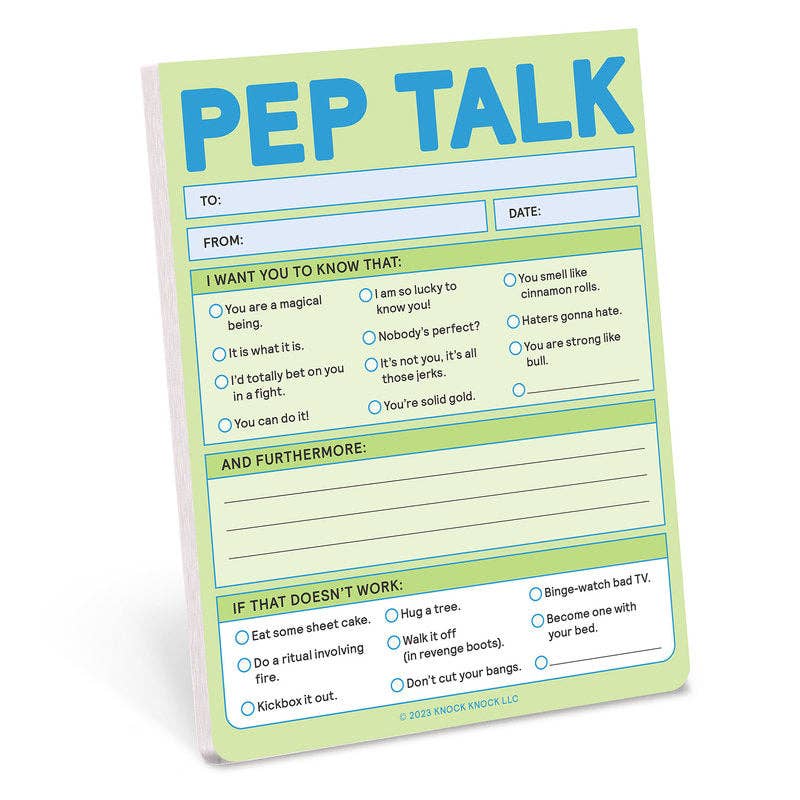 Pep Talk Nifty Note - Self-Care Notepad