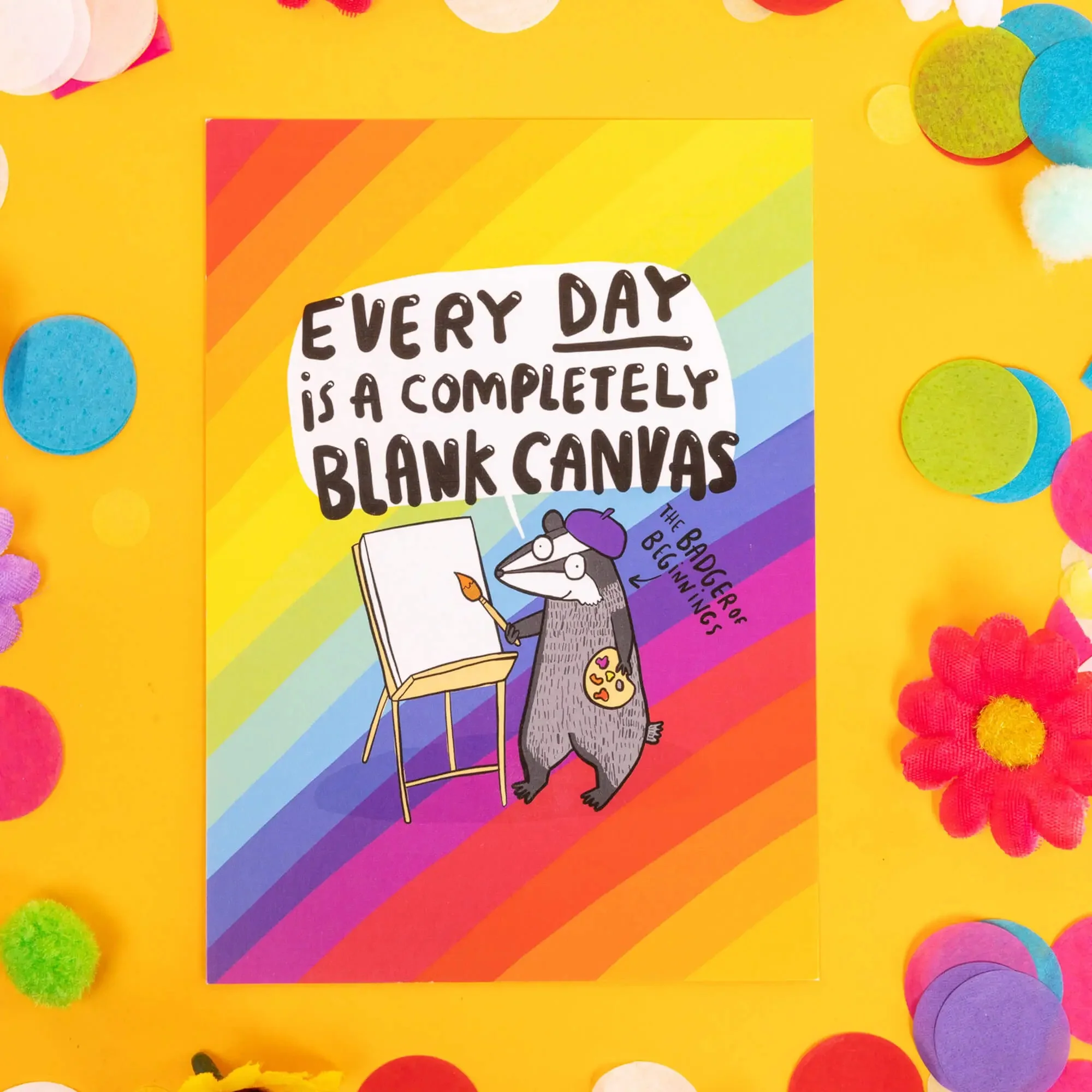 Sending Positive Vibes - Set of 5 Quirky Motivational Postcards by Katie Abey - Image 6