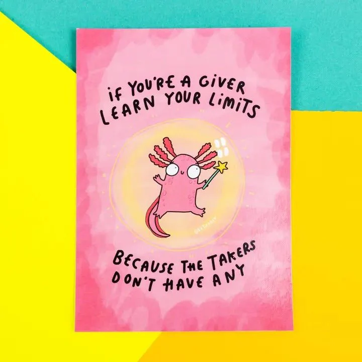 Protect Your Energy - Set of 5 Quirky Self-Care Postcards by Katie Abey - Image 6
