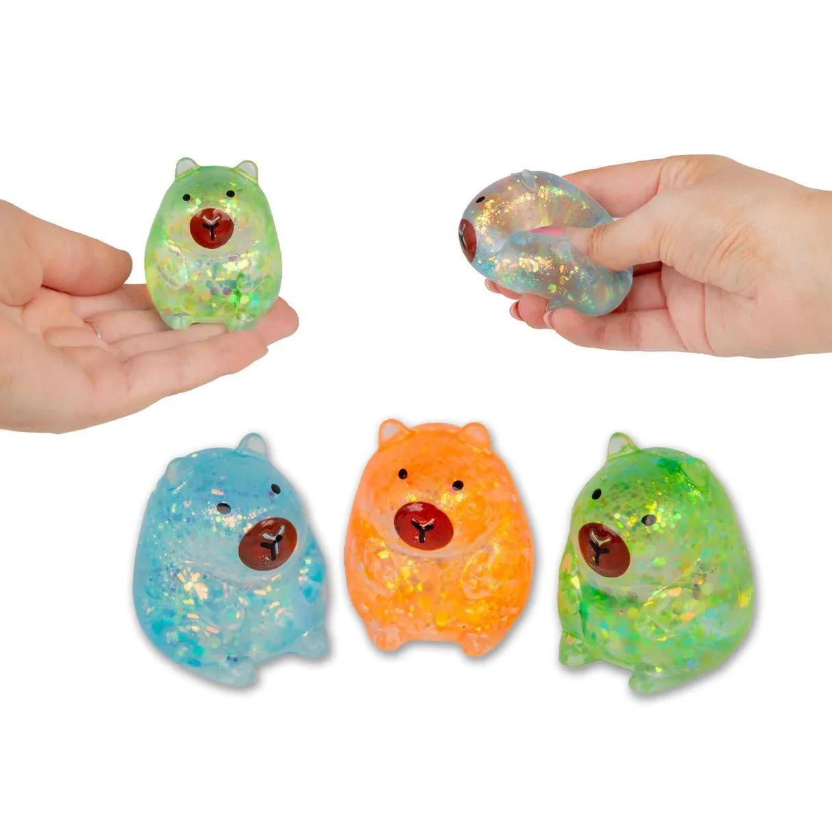 Scrunchems Mini Sugar Capybara - Set of 3 Cute Squishies
