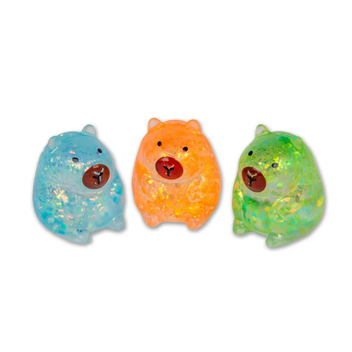 Scrunchems Mini Sugar Capybara - Set of 3 Cute Squishies - Image 2