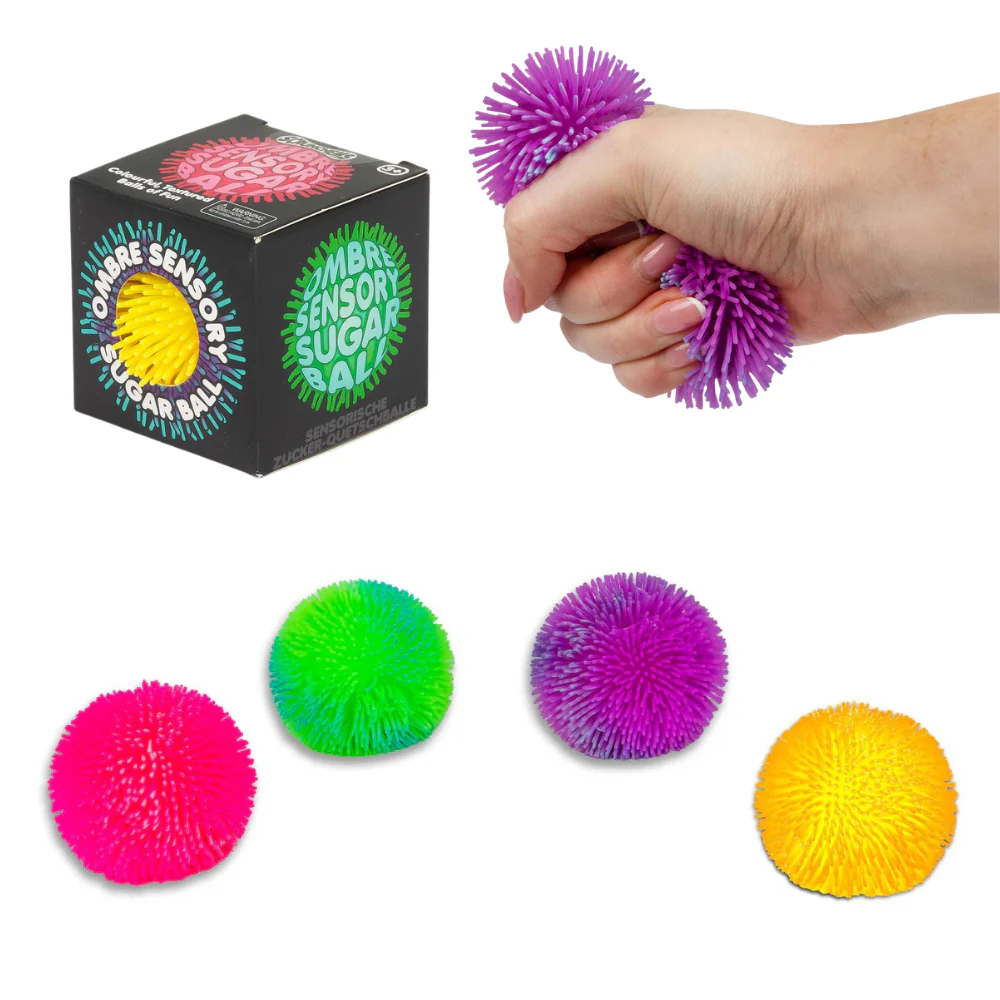 Scrunchems Ombre Sensory Sugar Ball - Textured squishy fidget toy
