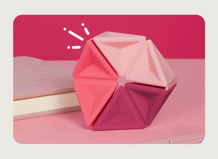 Speks Pivot - Silicone Flexagon fidget toy - Image 3