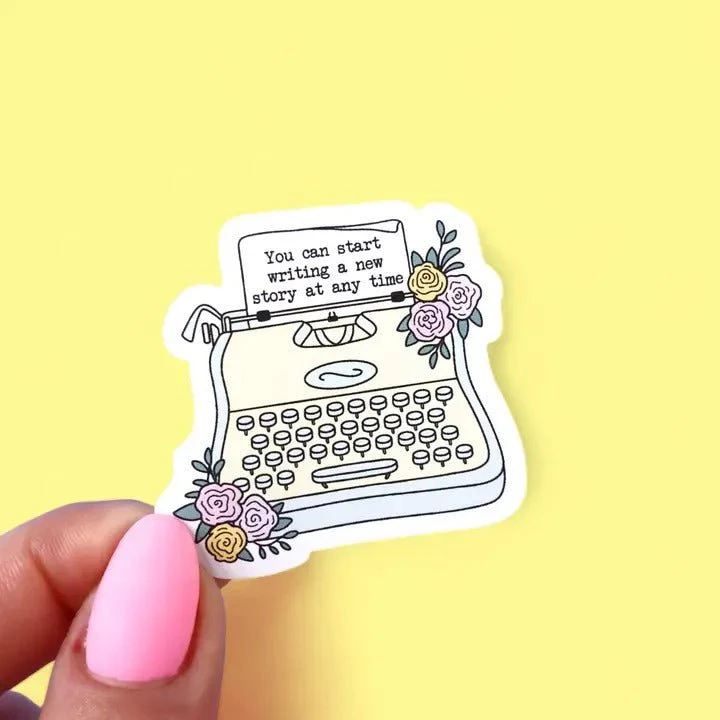 Typewriter Sticker - Start a New Story - Image 2