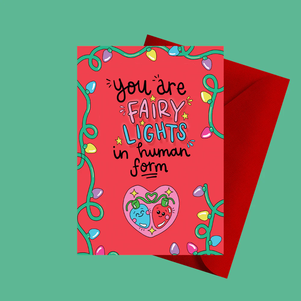 You Are Fairy Lights in Human Form - Christmas Greetings Card - Image 3