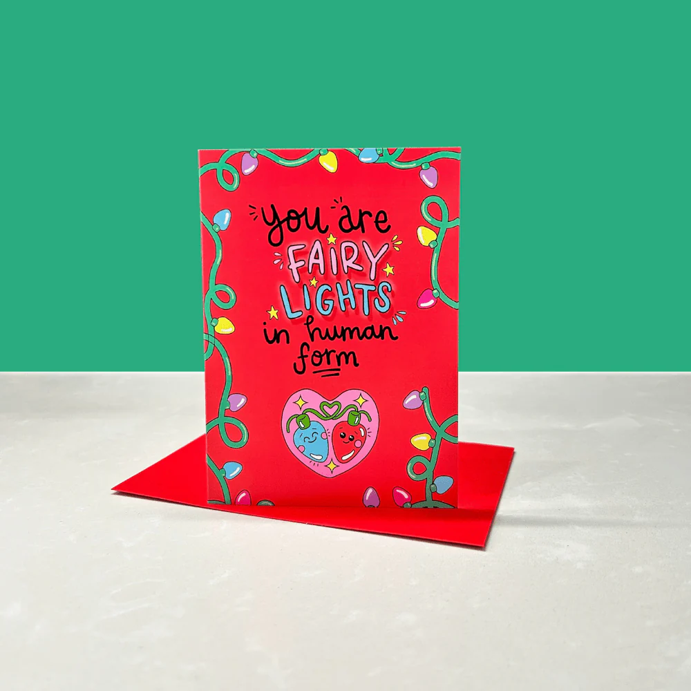 You Are Fairy Lights in Human Form - Christmas Greetings Card - Image 4