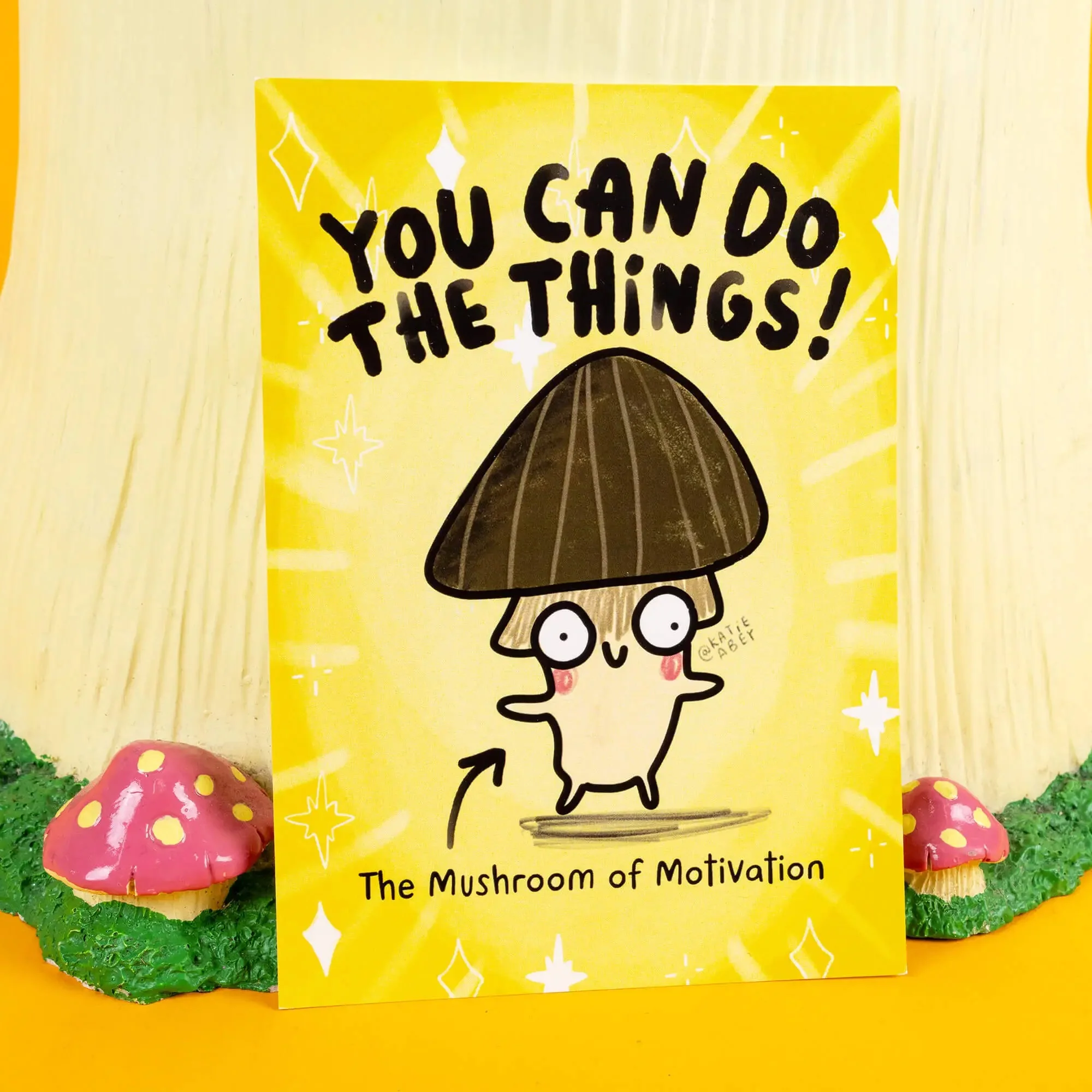 You're Amazing and You're Loved - Set of 5 Quirky Motivational Postcards by Katie Abey - Image 2