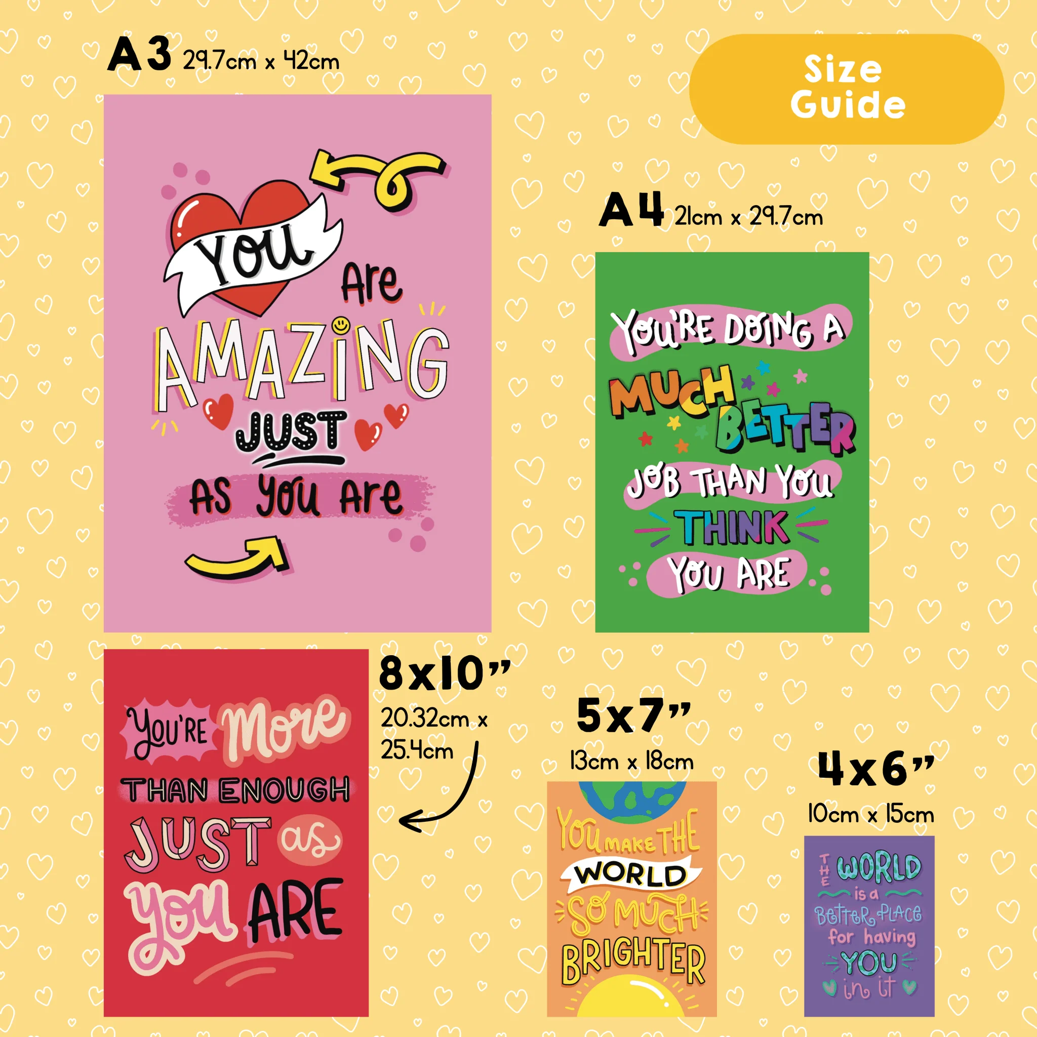 You're Human You're Allowed to Make Mistakes - Motivational & Inspirational Poster Print - Image 2